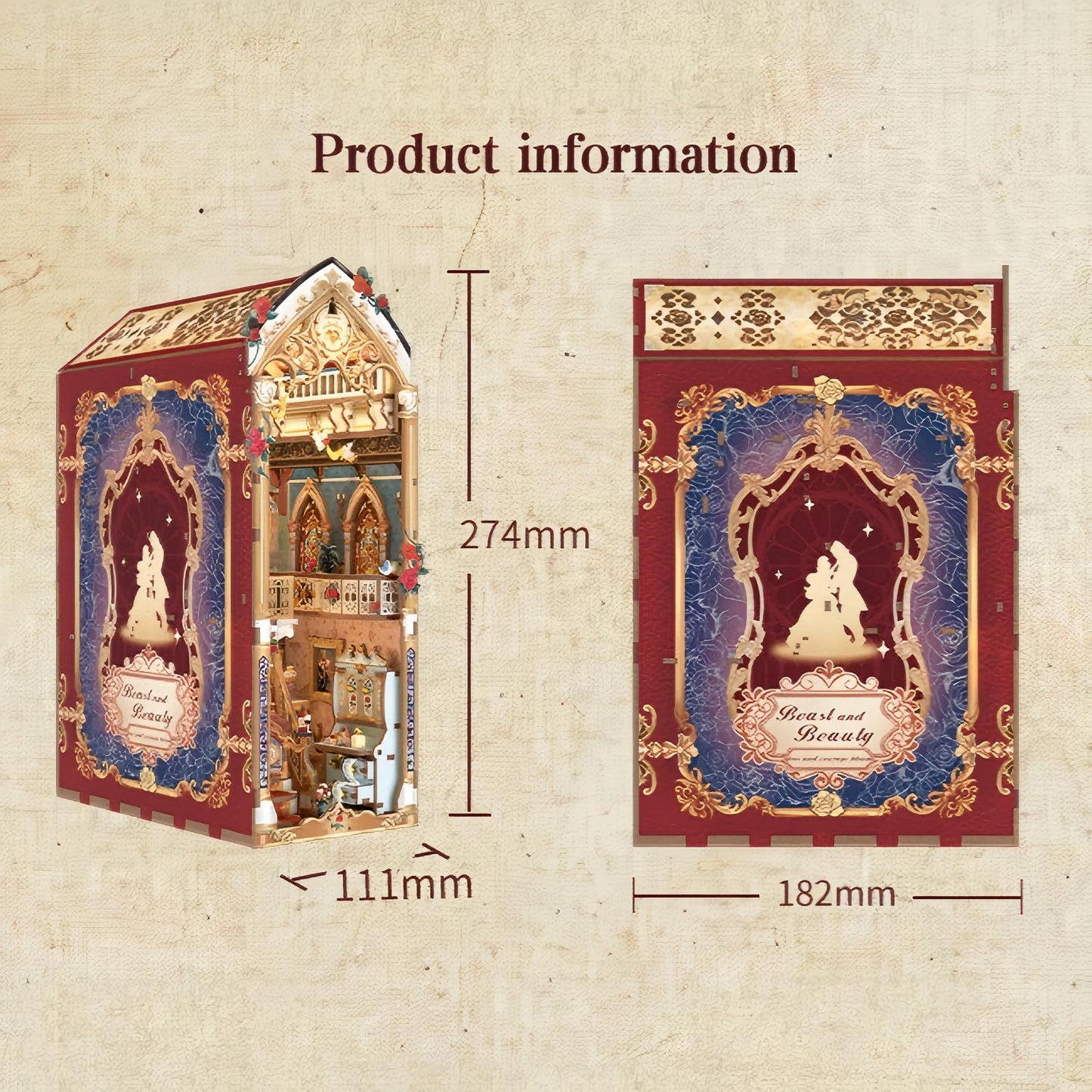 Beast and Beauty Book Nook Kit