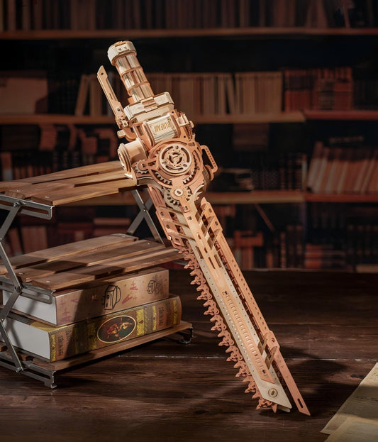 Steam Chainsaw Wooden Model Kit