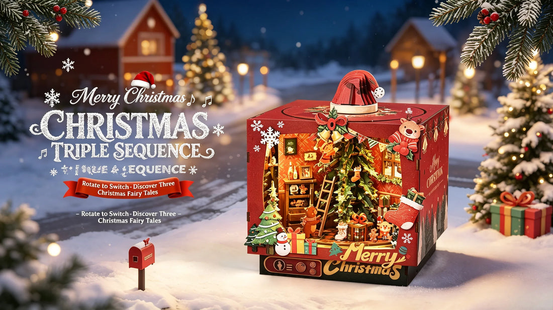 Best Christmas DIY Gifts: Cozy Wooden Miniature Kits to Build a Magical Holiday Scene