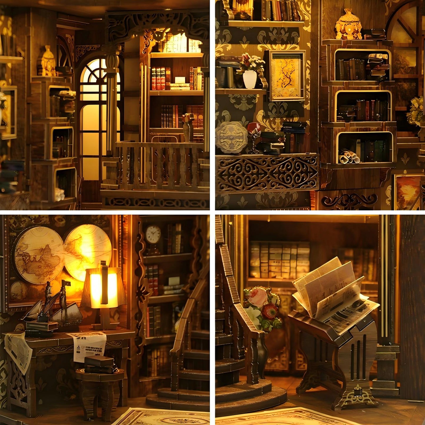 DIY Wooden Book Nook Kit