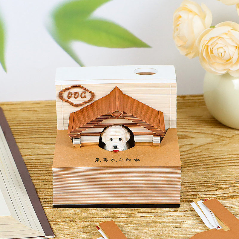 Animal Pet House 3D memo pad gift packaging – NINEGOODS
