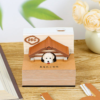 Animal Pet House 3D memo pad gift packaging – NINEGOODS
