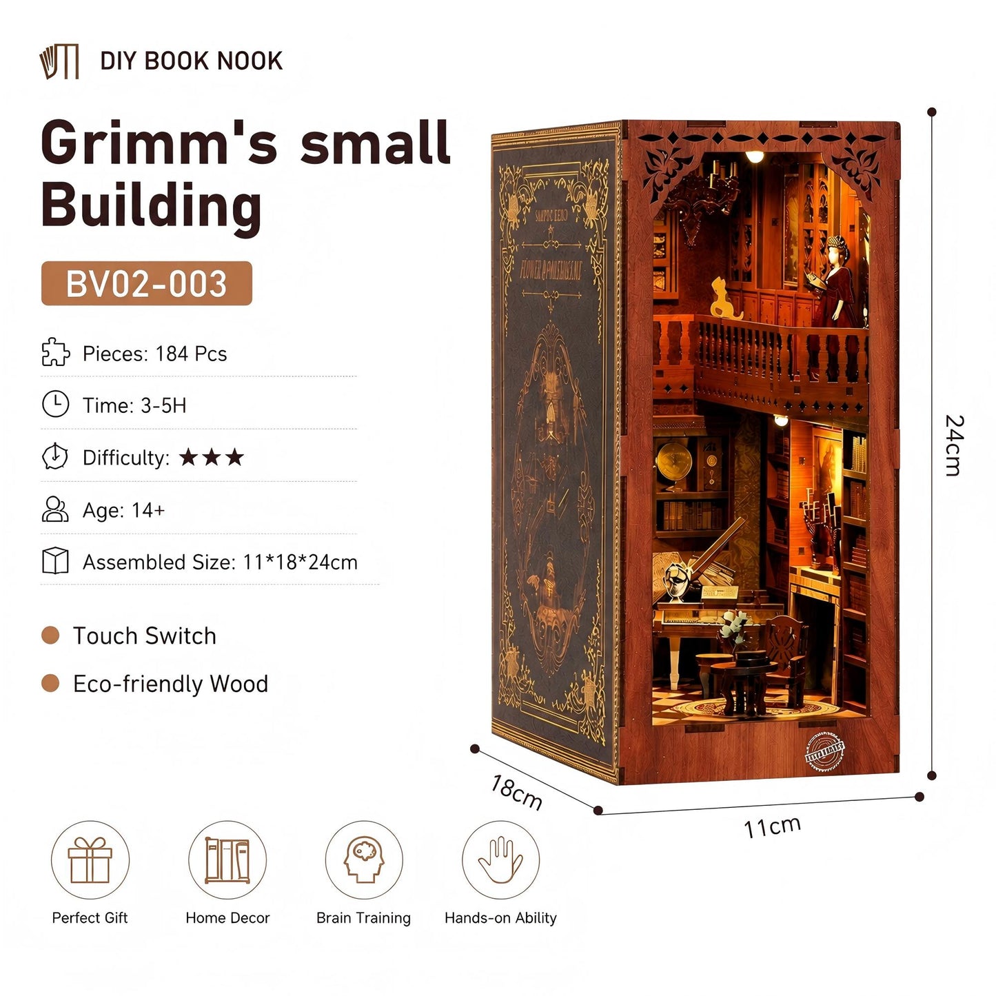 DIY Wooden Book Nook Kit