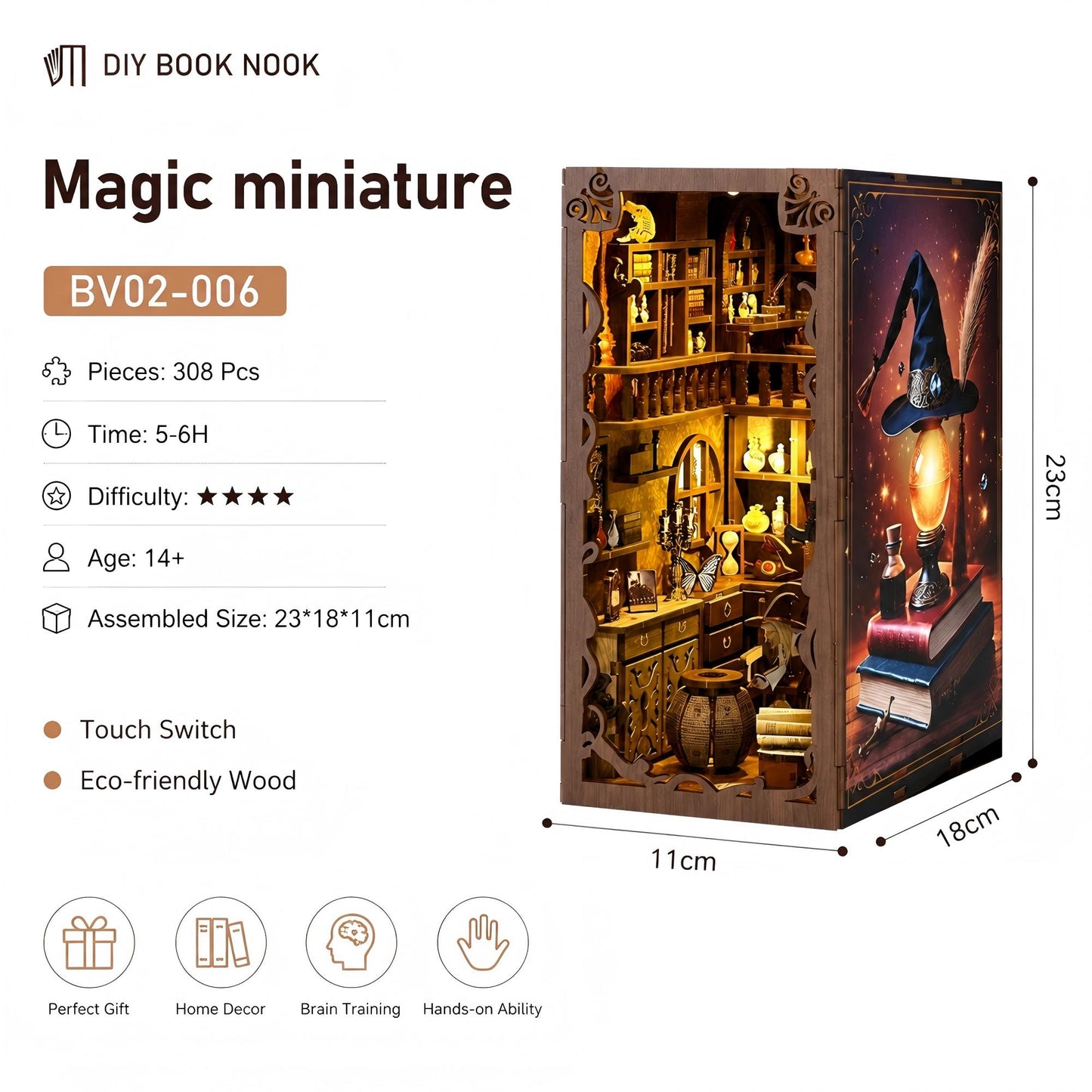 DIY Wooden Book Nook Kit