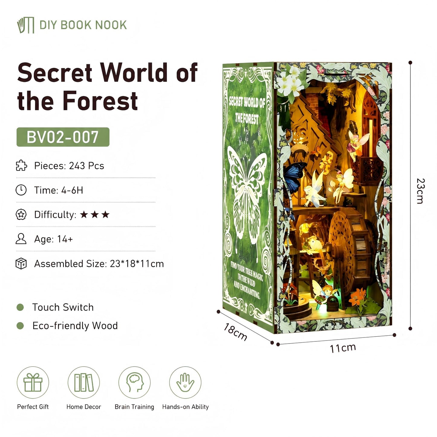 DIY Wooden Book Nook Kit