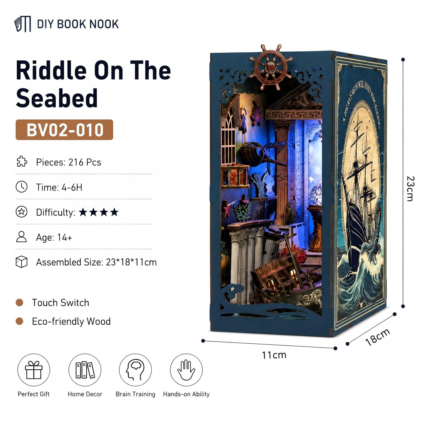 DIY Wooden Book Nook Kit