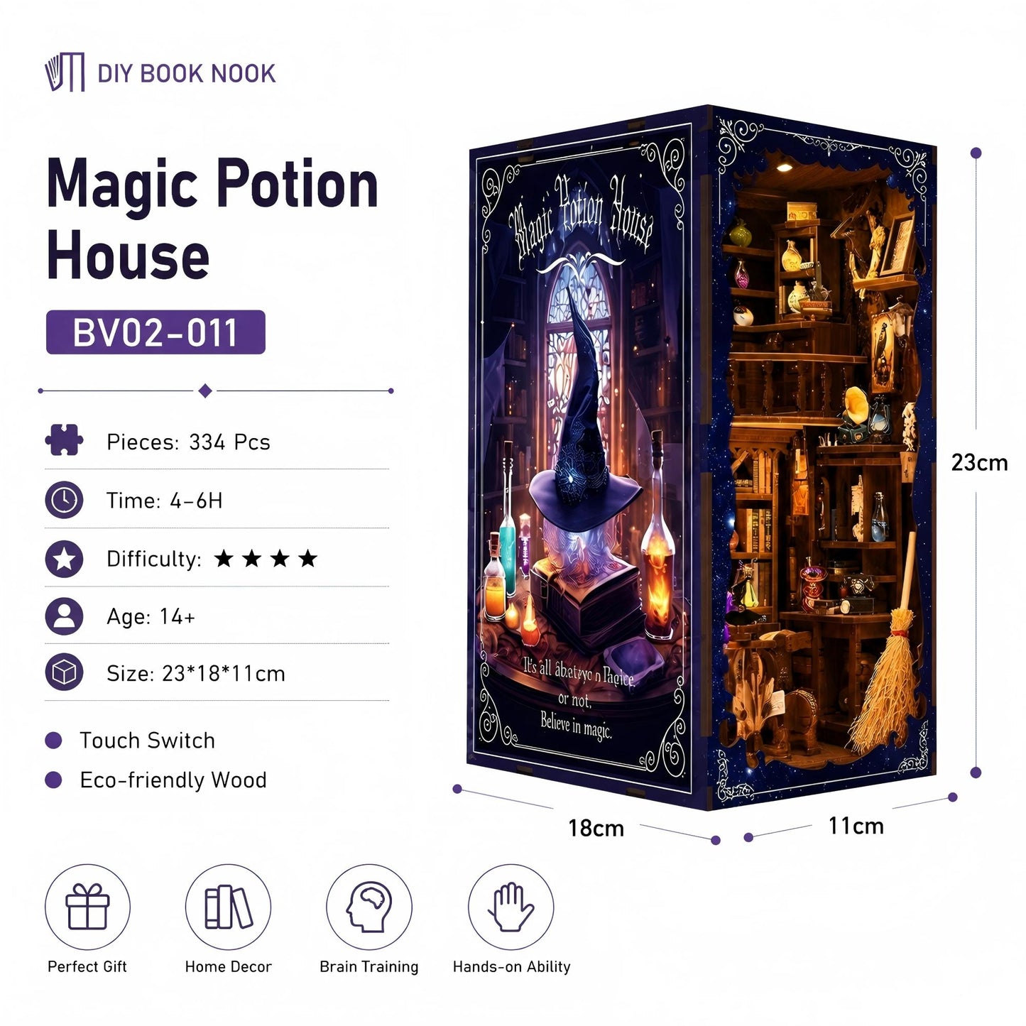 DIY Wooden Book Nook Kit