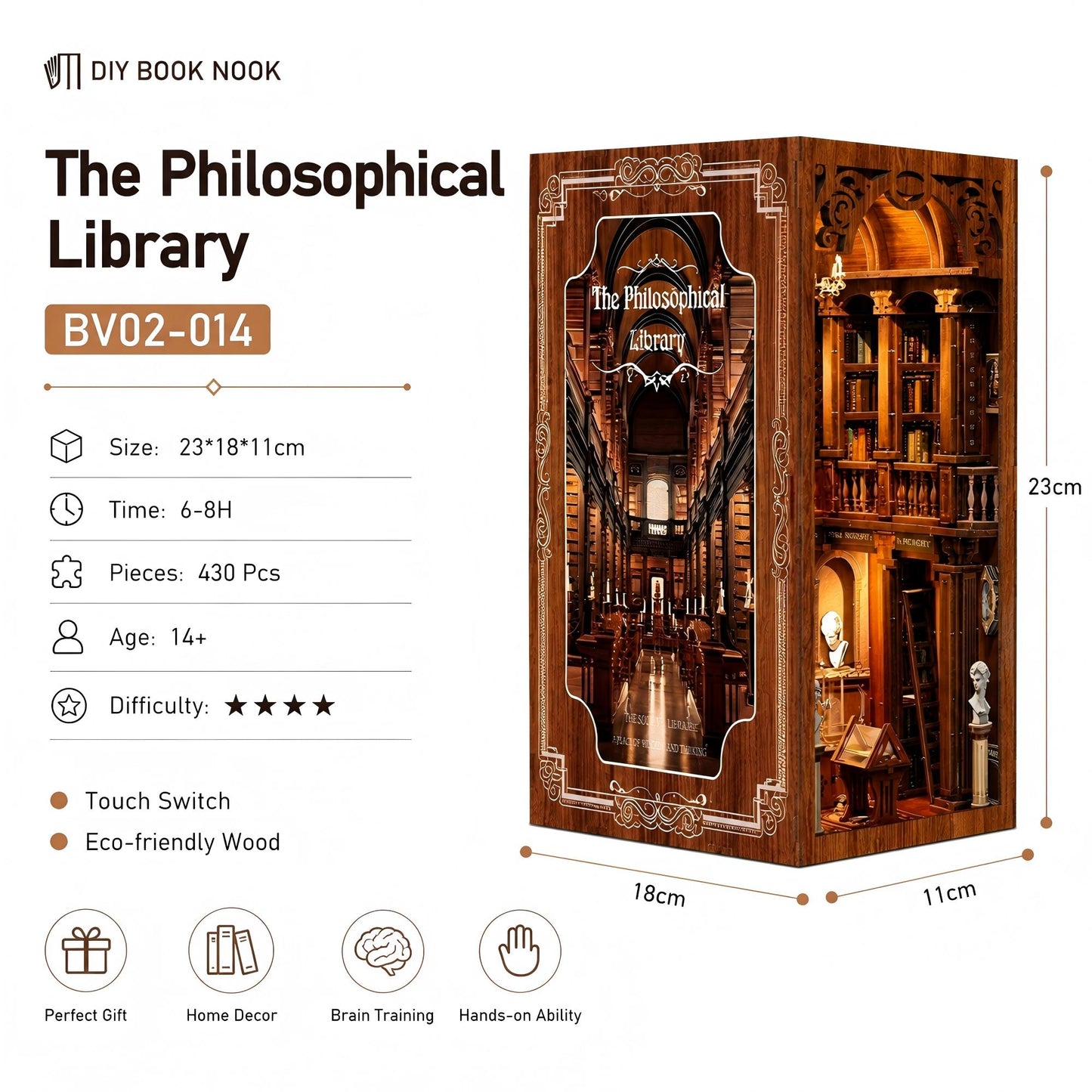 DIY Wooden Book Nook Kit