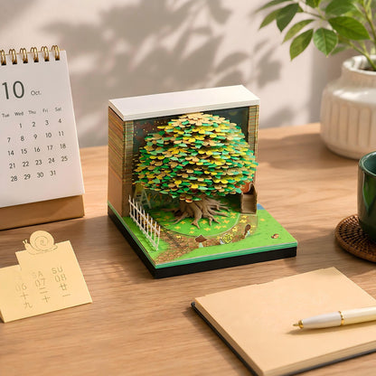 Osmanthus Moonlight 3D Memo Pad