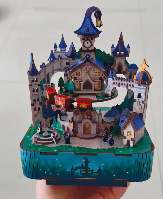 Magic Castle DIY Wooden Music Box