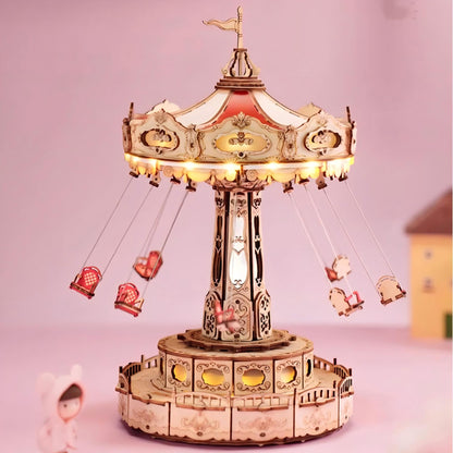 Sky Swing Carousel 3D Wooden Assembly Kit