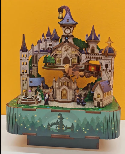 Magic Castle DIY Wooden Music Box