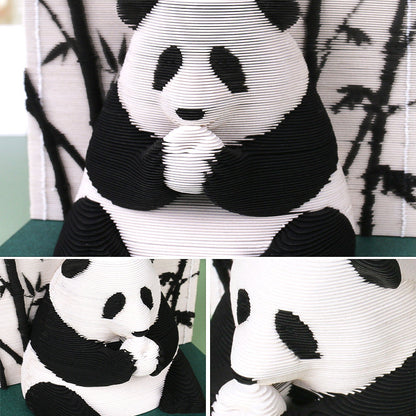 Cute Panda 3D memo pad weekly planner detail view – NINEGOODS