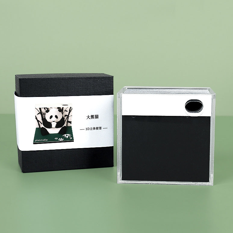 Cute Panda 3D memo pad weekly planner gift packaging – NINEGOODS