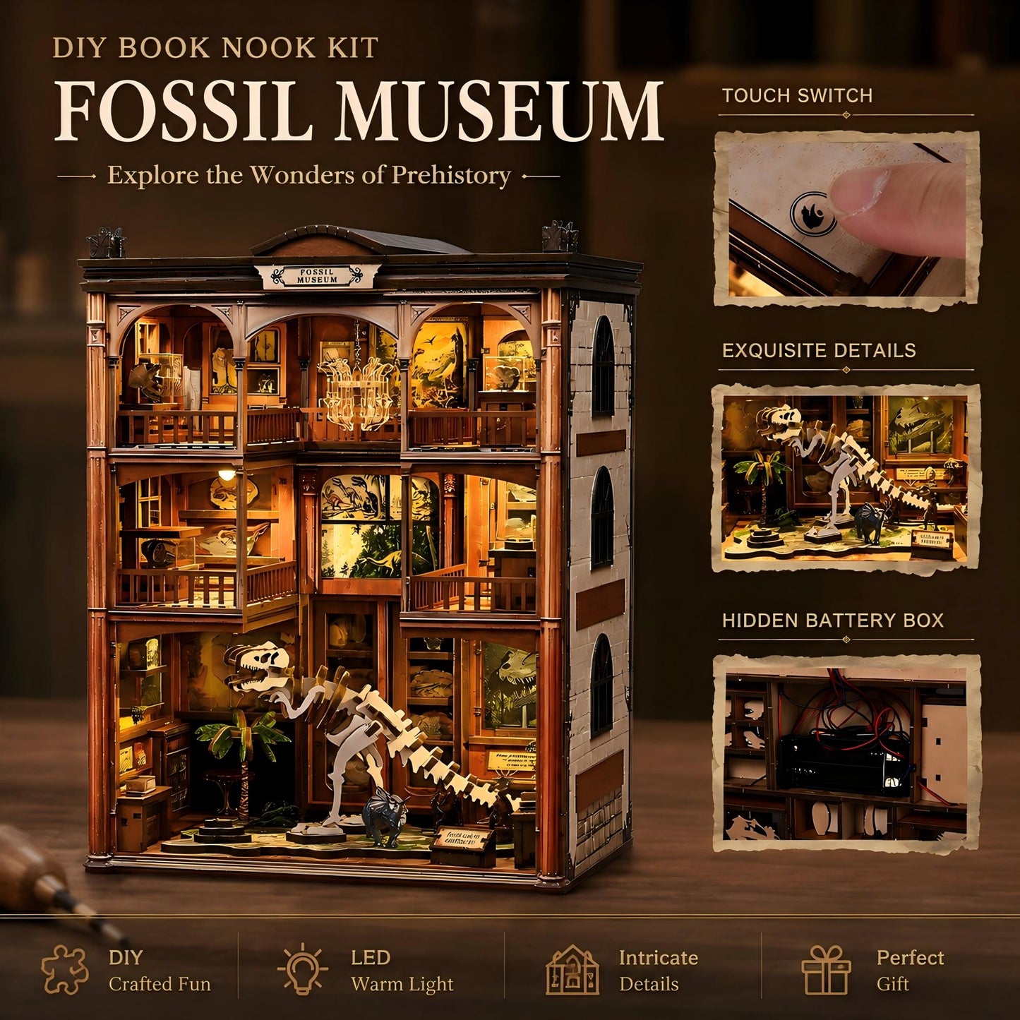 Fossil Museum Book Nook Kit