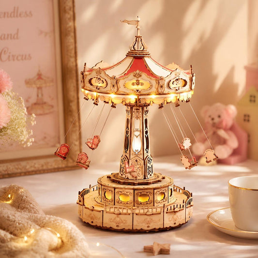 Sky Swing Carousel 3D Wooden Assembly Kit