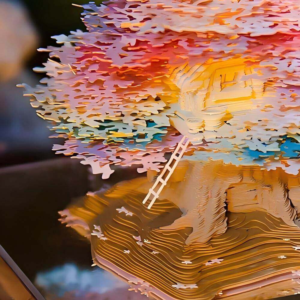 Forest Tree House 3D Memo Pad detail view by ninegoods