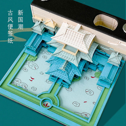 Heavenly Palace 3D memo pad weekly planner main view – NINEGOODS