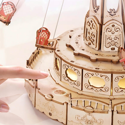 Sky Swing Carousel 3D Wooden Assembly Kit