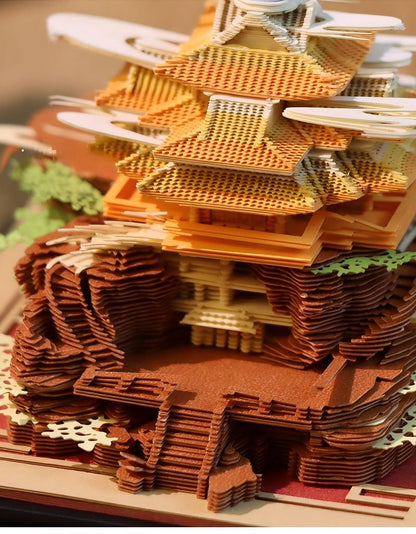 Laojun Mountain Detail view 3D Novelty Notepad - NINEGOODS