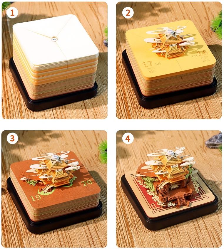Laojun Mountain Process view 3D Novelty Notepad - NINEGOODS