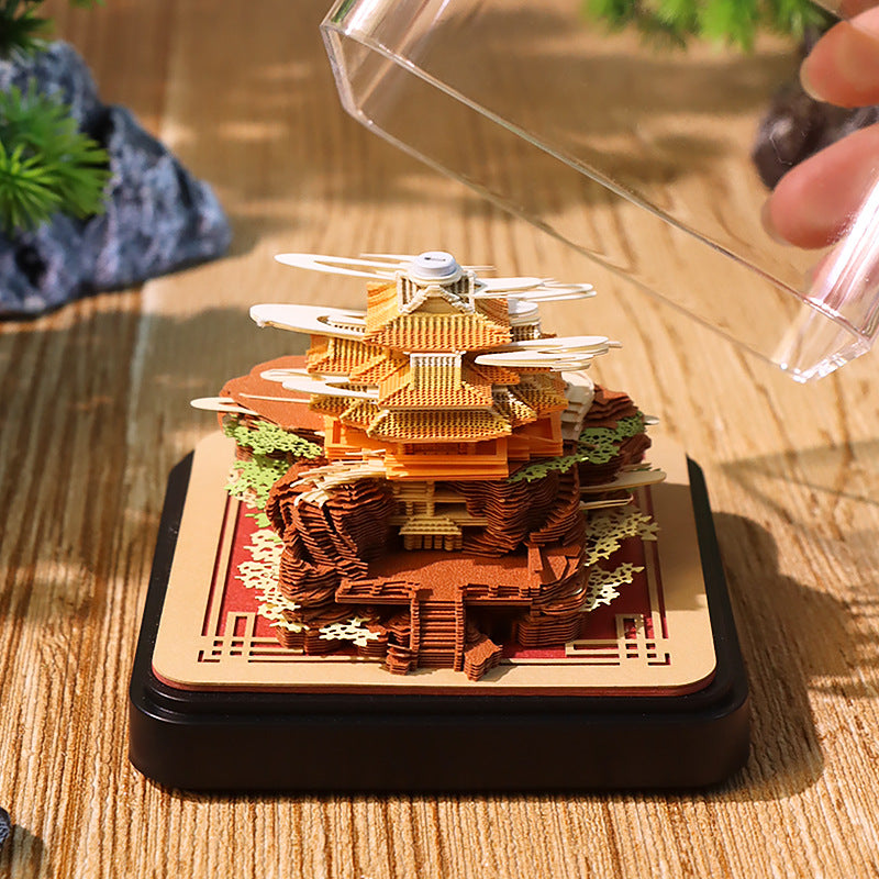 Laojun Mountain Scene view Pop-up Notepad - NINEGOODS