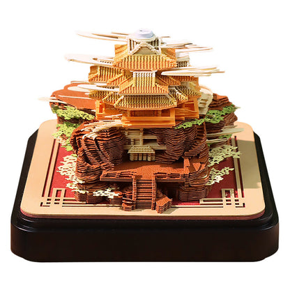Laojun Mountain Main view 3D memo pad gift - NINEGOODS