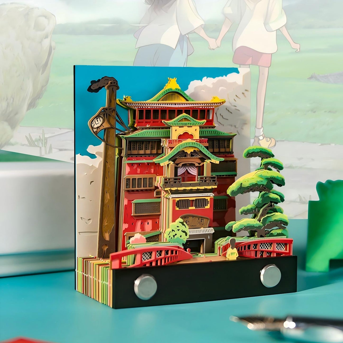 Spirited Away Bathhouse 3D Memo Pad