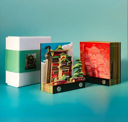 Spirited Away Bathhouse 3D Memo Pad