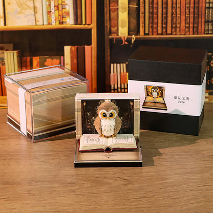 Magic Eagle desk calendar gift box – unique 3D paper craft gift ready to give