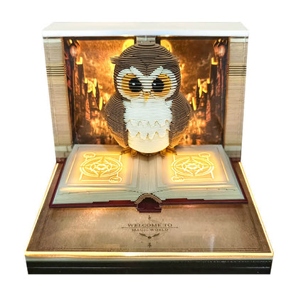 Magic Eagle pop-up desk calendar – 3D paper craft weekly planner gift