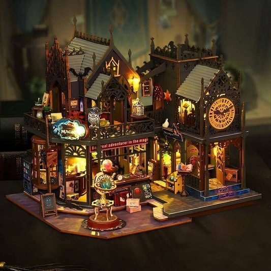 Magic Castle handcrafted miniature kit front view – NINEGOODS