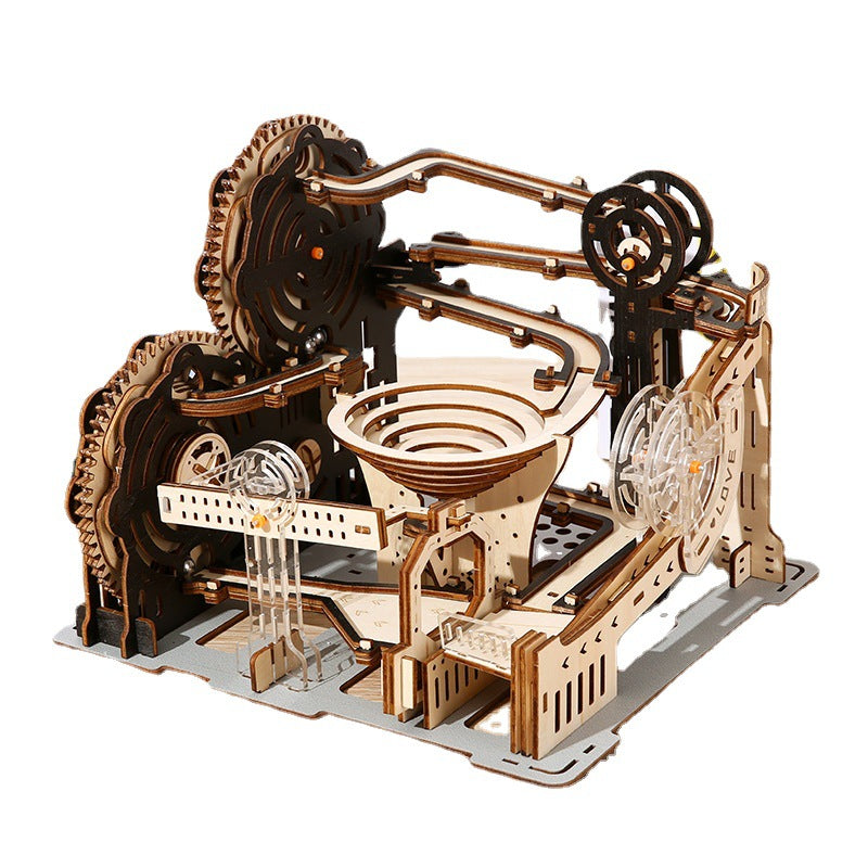 Marble Run mechanical model kit on desk – NINEGOODS