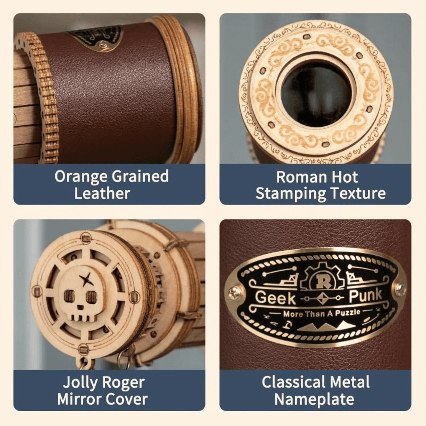 Steampunk Monocular Telescope DIY kit lifestyle shot – NINEGOODS