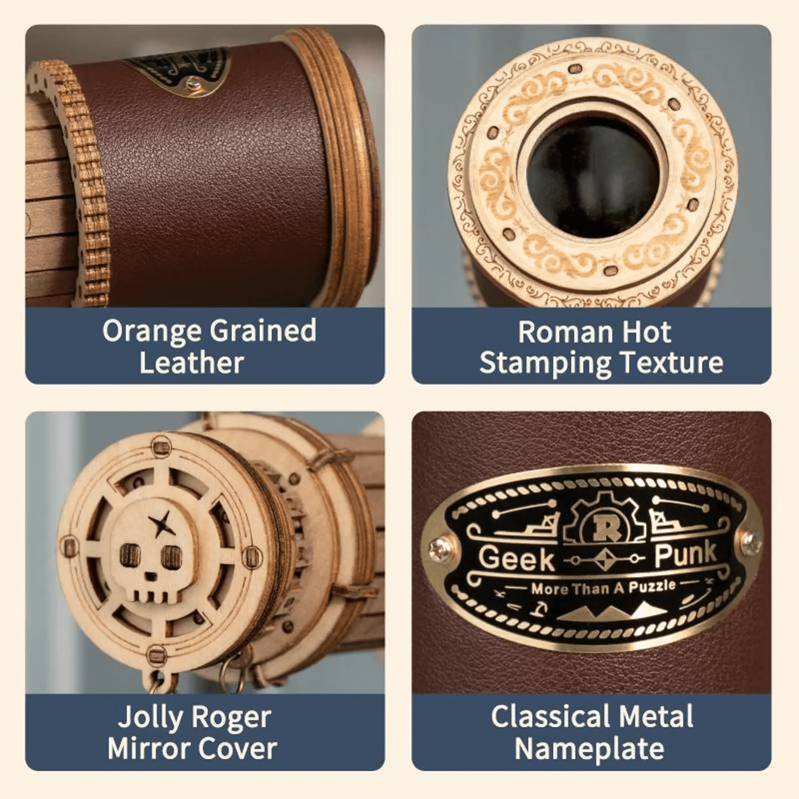 Steampunk Monocular Telescope DIY kit lifestyle shot – NINEGOODS