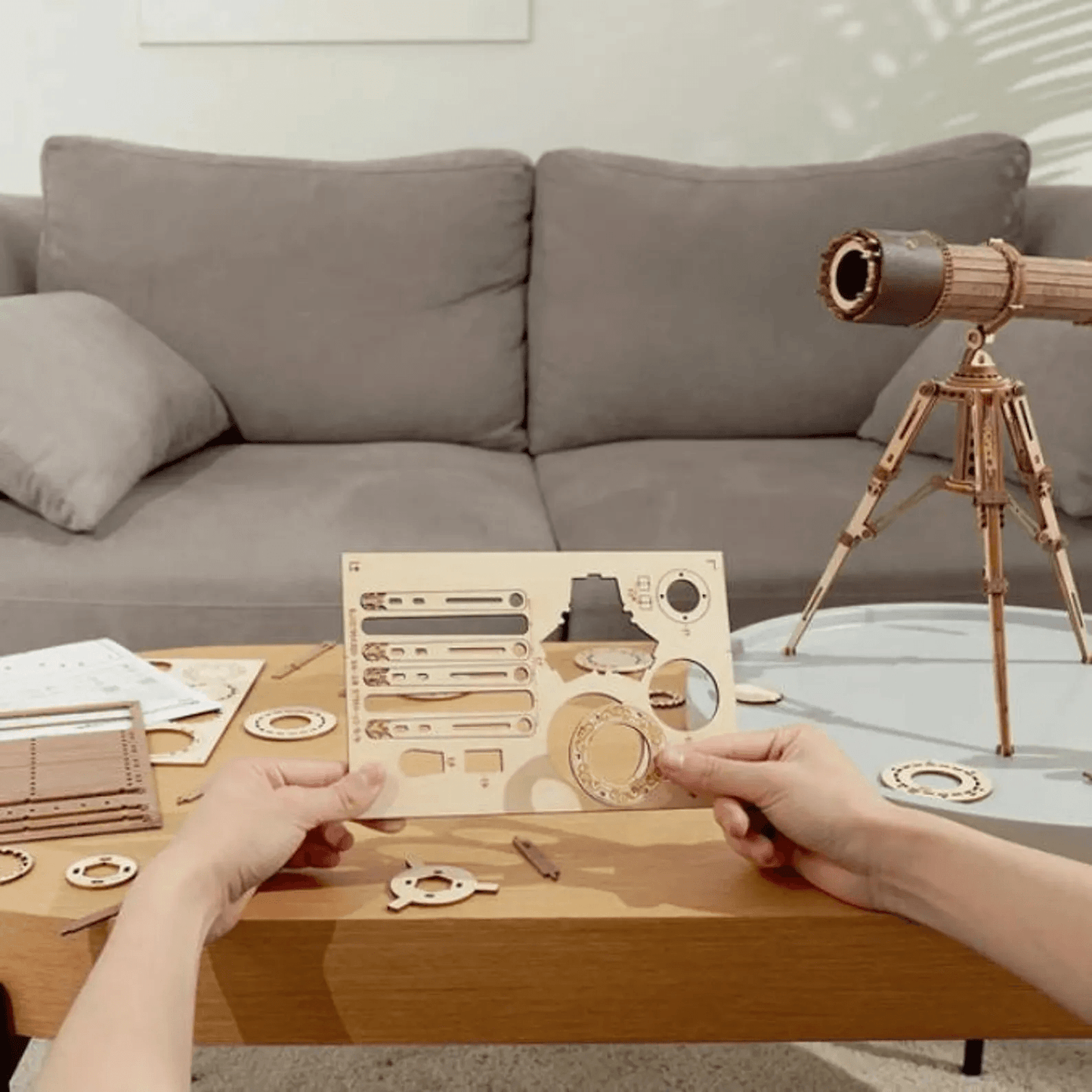 Steampunk Monocular Telescope mechanical model kit gift packaging – NINEGOODS