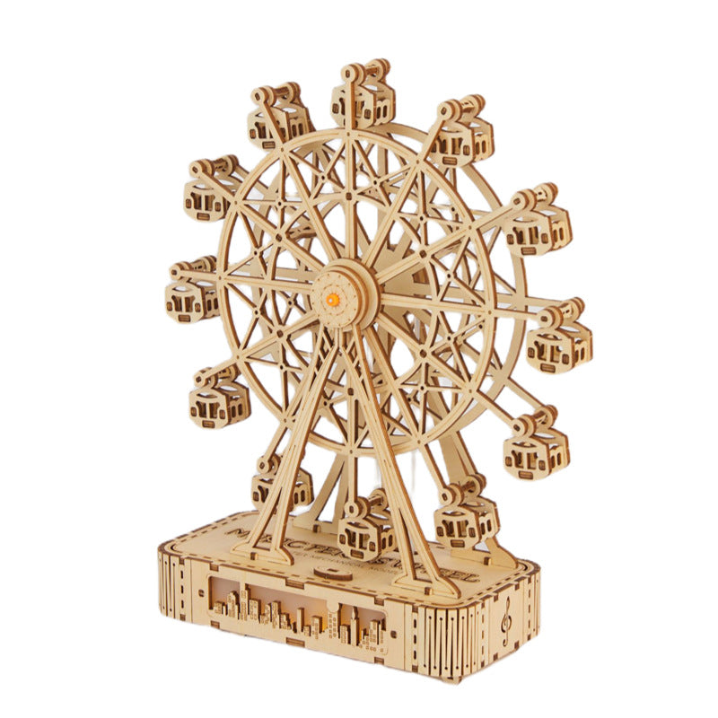 Music Ferris Wheel mechanical model kit front view – NINEGOODS