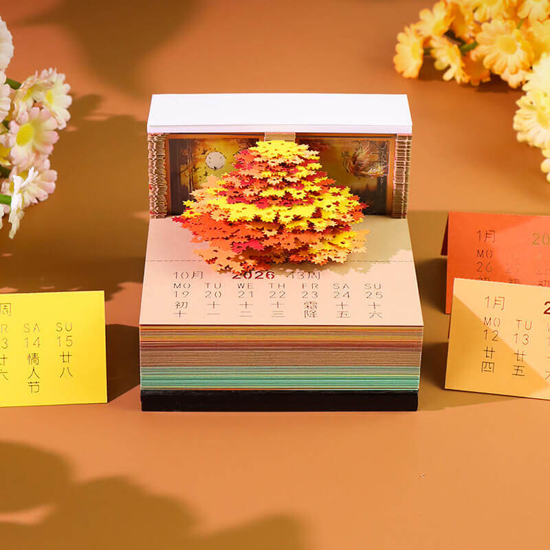Phoenix Parasol Tree 3D memo pad gift packaging – NINEGOODS
