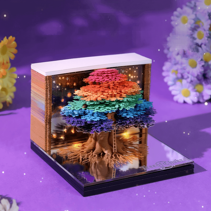 Tree of Life Pop-Up Desk Calendar Side - NINEGOODS