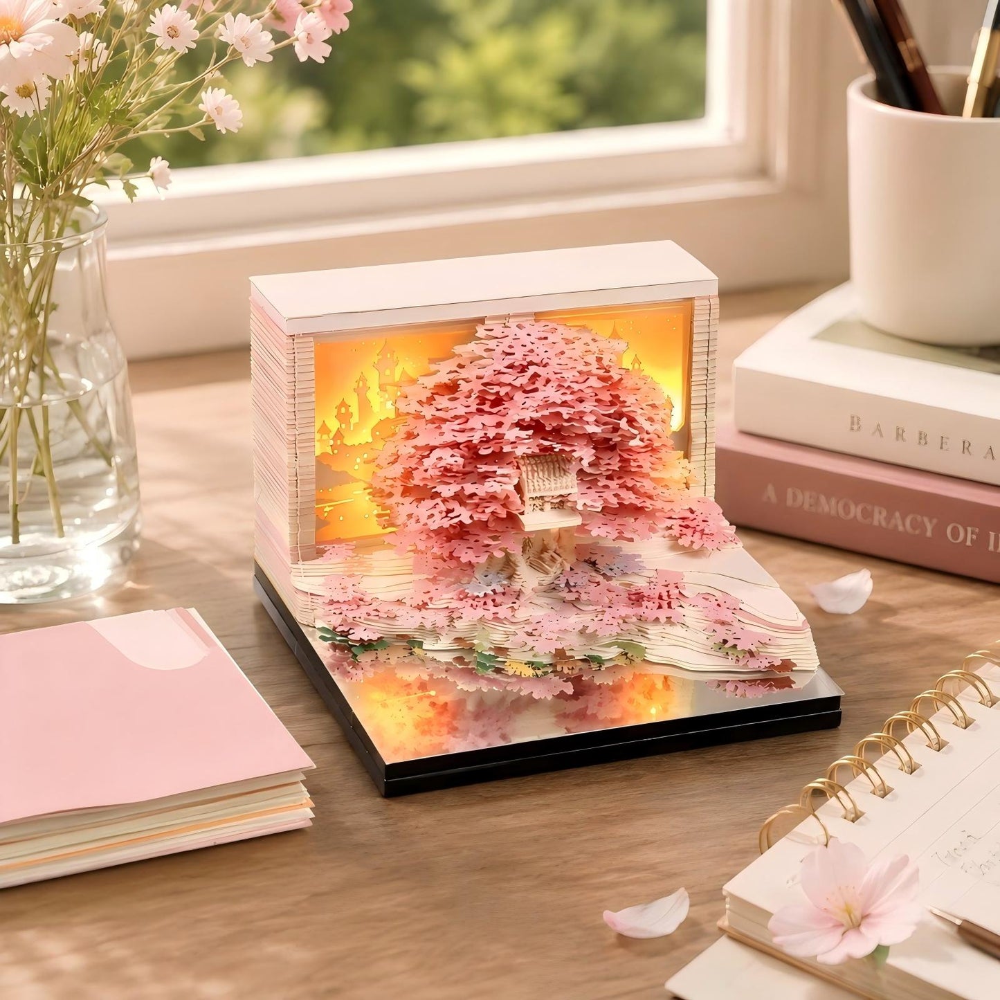 Flower Island Tree 3D Memo Pad