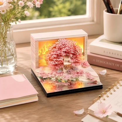 Flower Island Tree 3D Memo Pad