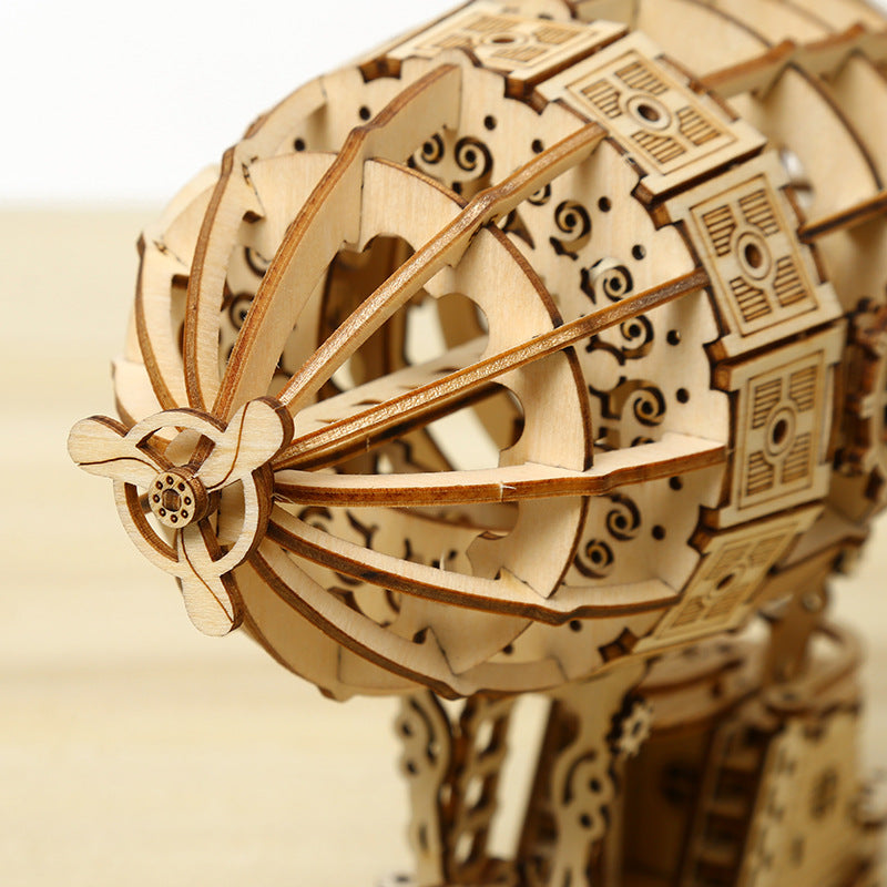 Steampunk Airship mechanical model kit on desk – NINEGOODS