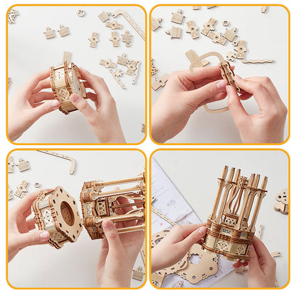 Steampunk Airship mechanical model kit lifestyle shot – NINEGOODS