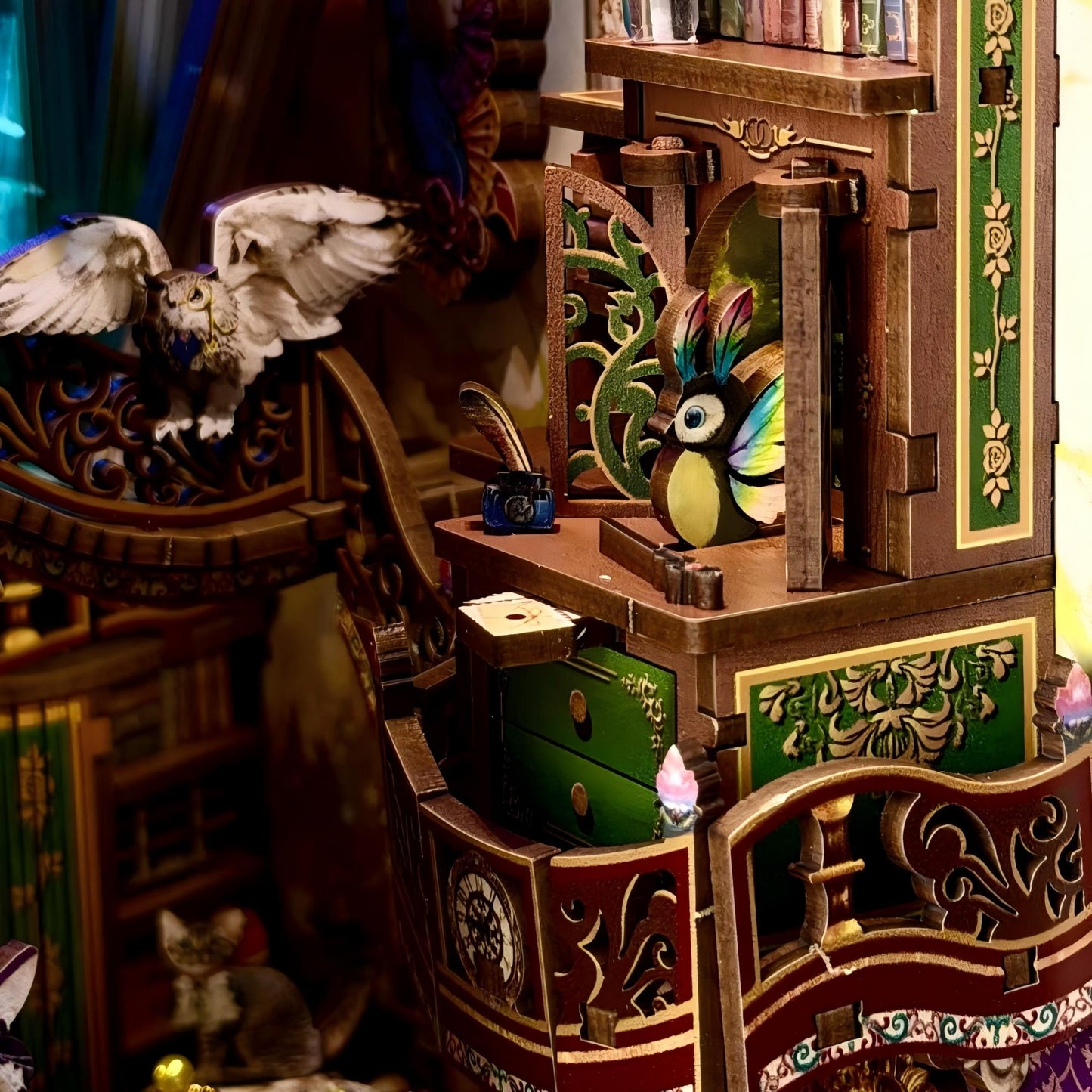 magical library Book Nook Kit