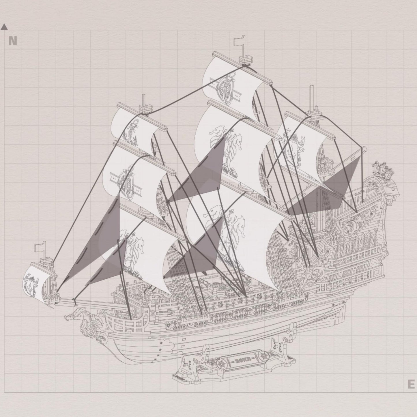 The Seahorse Barque Kit