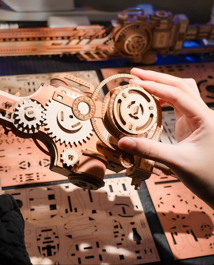 Steam Chainsaw Wooden Model Kit