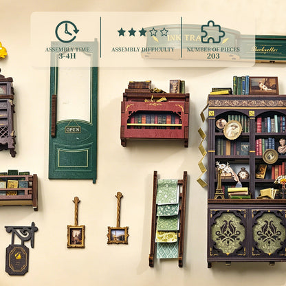 Ink Trace Bookstore Book Nook Kit
