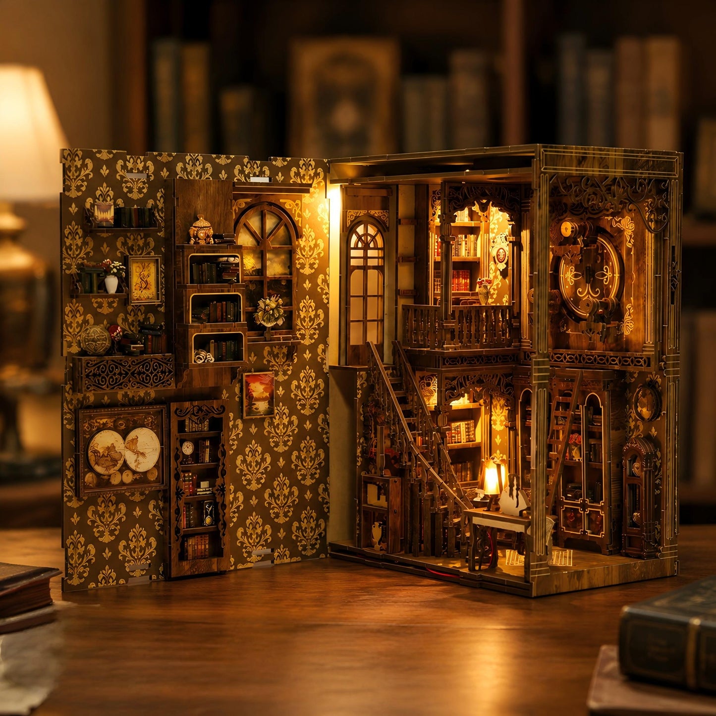 Ancient Book Collection Room Book Nook Kit