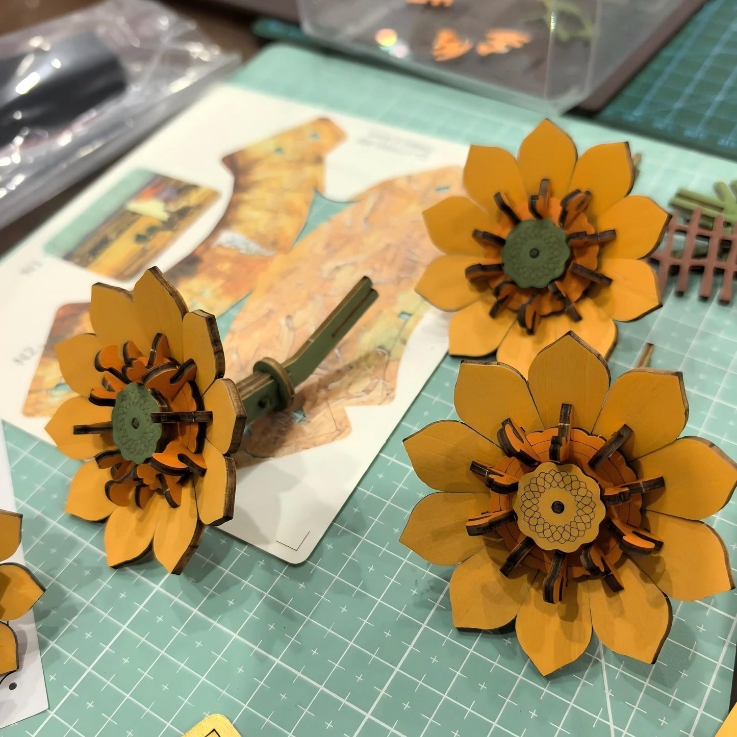Wooden Sunflower Model Kit