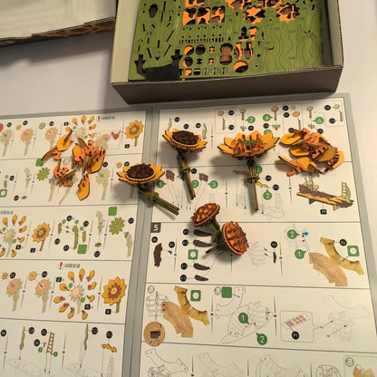 Wooden Sunflower Model Kit